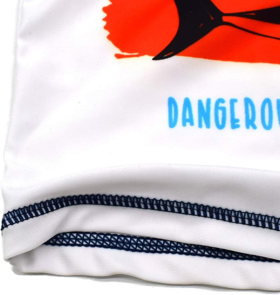 Kids Short Sleeve Sunsuit Swimwear Boys Two Piece Rash-Guard-Sets Dinosaur Pattern