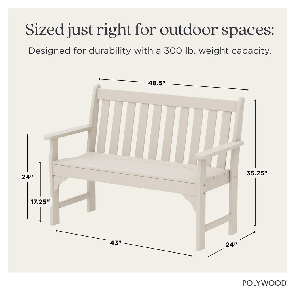 Vineyard 48-Inch Bench, Sand