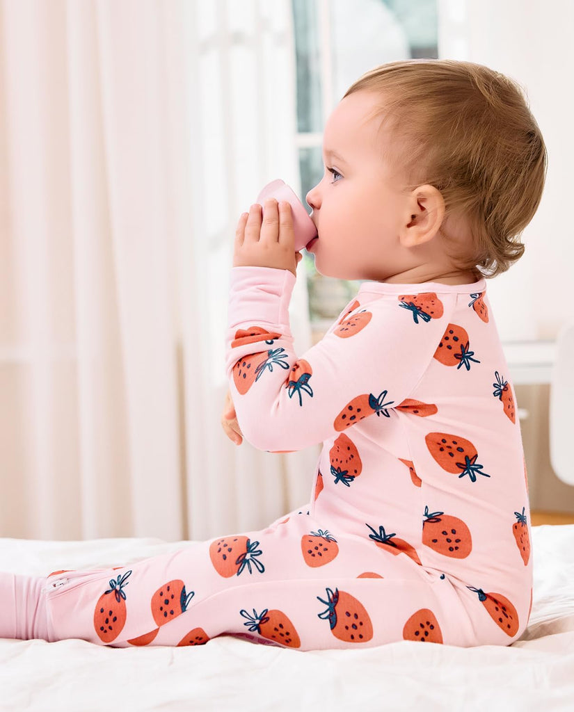 Viscose Derived from Bamboo Baby Footie Pajamas Convertible Sleeper for Baby Girl Zipper Onesie