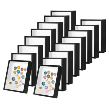 HD Glass Wooden Hollow Photo Frame, 4x6 Shadow Box Frame, Frames for Flower Pressing, Seashell Display Box, Pet