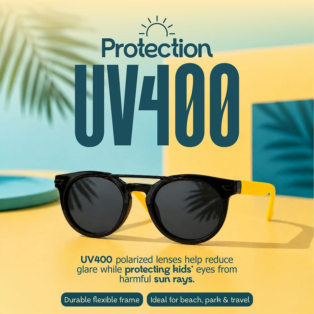 Kids Sunglasses Polarized UV400 Protection Unbreakable Ages 4-12 Boys Girls
