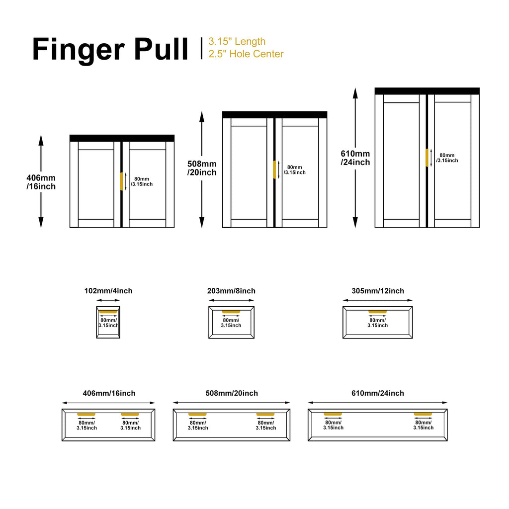 Edge Finger Tab Pulls for cabinets Kitchen Invisible Hardware Concealed Drawer Pull Aluminum Flat Hidden Door Handles