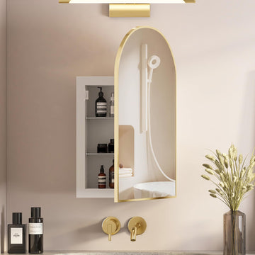 Recessed Medicine Cabinet, Arched Medicine Cabinet with Mirror