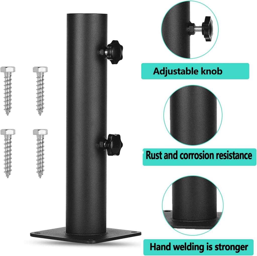 Umbrella Outdoor Holder Heavy Duty Steel Universal Umbrella Base Stand for Decks,Docks,Pontoons,patios,Picnic Tables