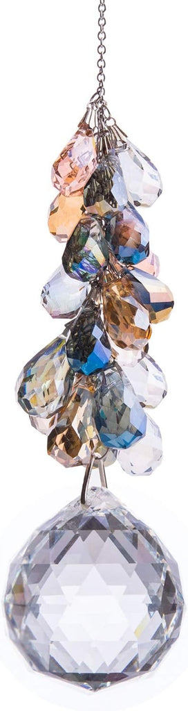 40mm Crystals Ball Prisms Suncatcher Hanging Ornament Chakra Crystals Rainbow Maker with Colors Crystal Pendants for