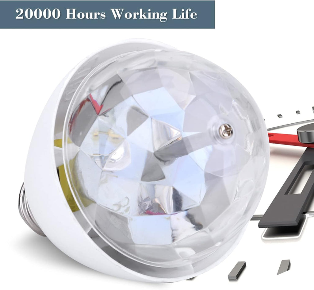 Disco Balls Lamps, 3W E27 Rotating Colorful LED