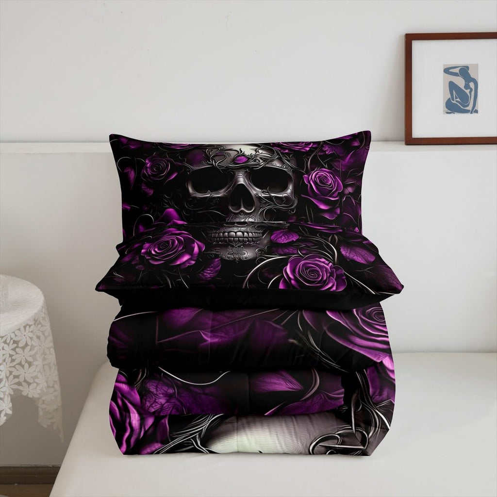 Adults Gothic Comforter Set Bohemian Boho Goth Bedding Full