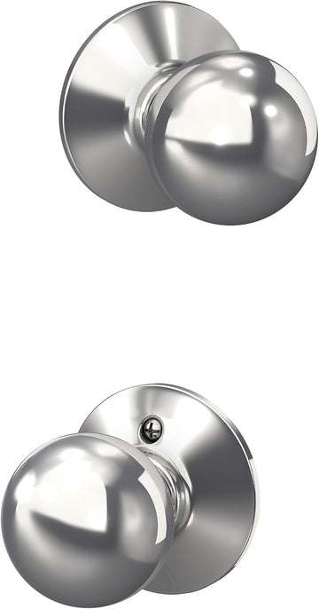 Orbit Hall/Closet Passage Door Knob, Bright Chrome