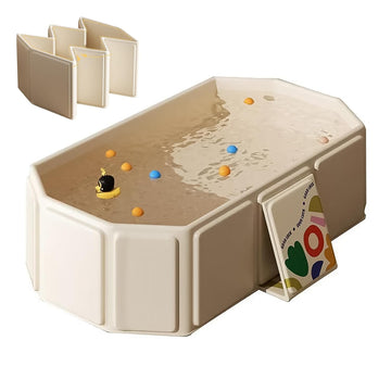 Collapsible Baby Bathtub, Portable & Foldable Bathtub for Newborns to Toddlers, Easy to Store, Lightweight & Travel
