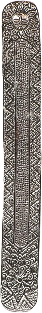 Metal Incense Stick Holder 9.5" Long, Ash Catcher-Silver Finish Ideal Gift for Wedding, Aromatherapy, Zen - Set of 6