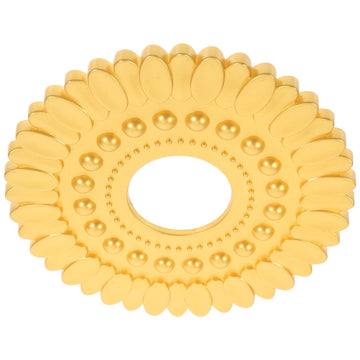 7.12 Inch Ceiling Medallion Round Decorative Plate for Lighting Fixtures European Style Realistic Plaster Look