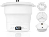 Mini Portable Washing Machine, Foldable Compact Washer for Dorms, Travel, Apartments and Camping, Semi-Automatic
