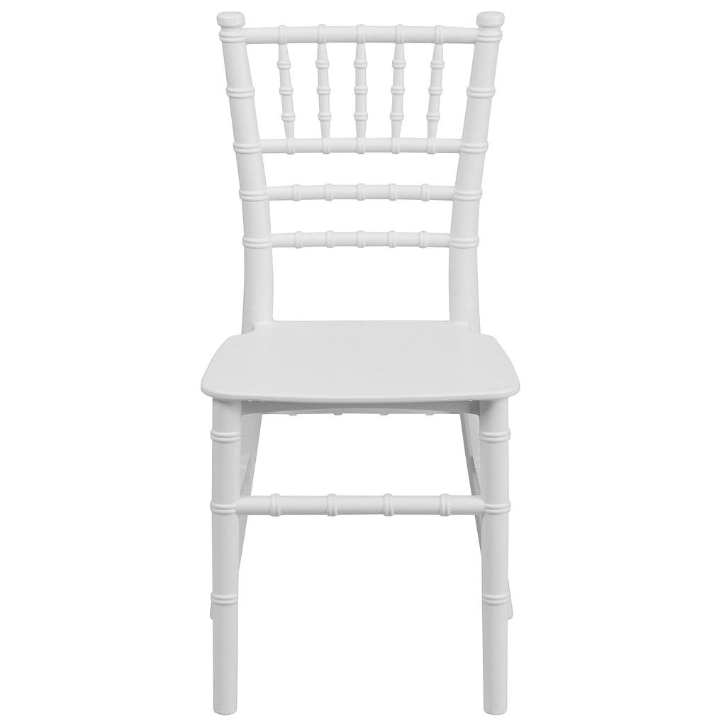 White Kids Resin Chiavari Chair, 10-Pack