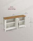 LIRY Collection - Storage Cabinet, Buffet Cabinet, Sideboard, Credenza, with Adjustable Shelves, for Living Room