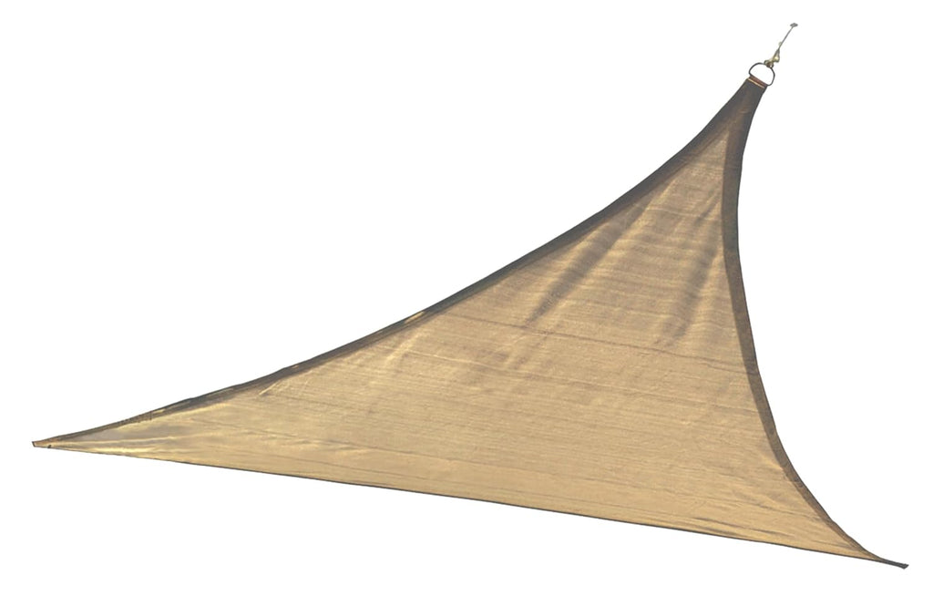 ShelterLogic 12 x 12 ft Sand Shade Sail Triangle - Heavyweight (Attachment Point/Pole Not Included)