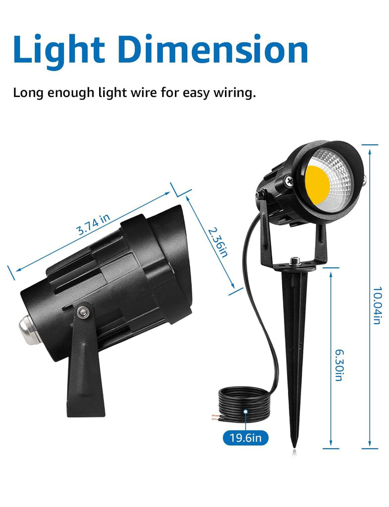 Low Voltage Landscape Lights Landscape Lighting with Connector 8Pack