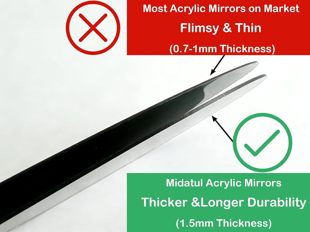 10 Pcs 12 Inch Mirror Centerpieces Charger Plates Decorative Trays Thickness 1.5 mm (Silver)