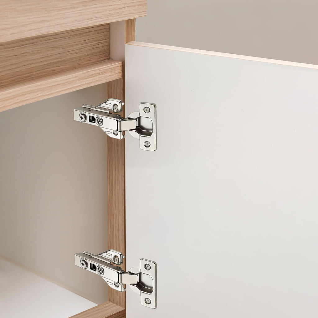 Full Overlay Cabinet Door Hinges, 105 Degree, 10 Packs 5 Pair