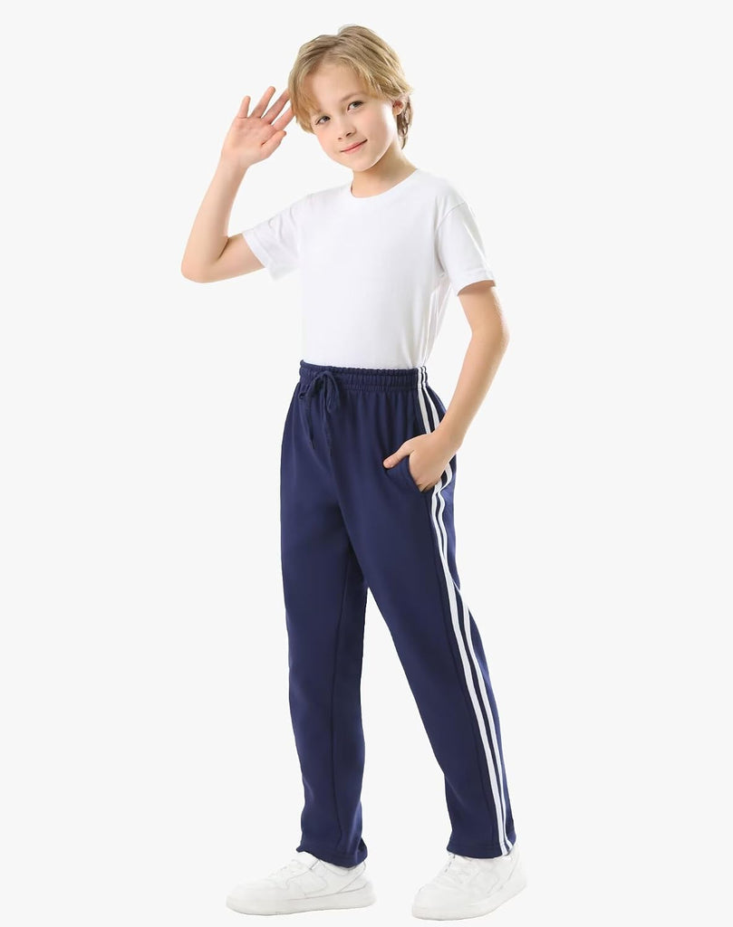 Pack Youth Boys Sweatpants Fleece Lined Athletic Joggers for Winter