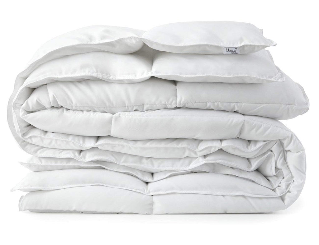 Queen Comforter Duvet Insert - All Season, Heavyweight Quilted for Winter Warm Fluffy Bed With Corner Tabs