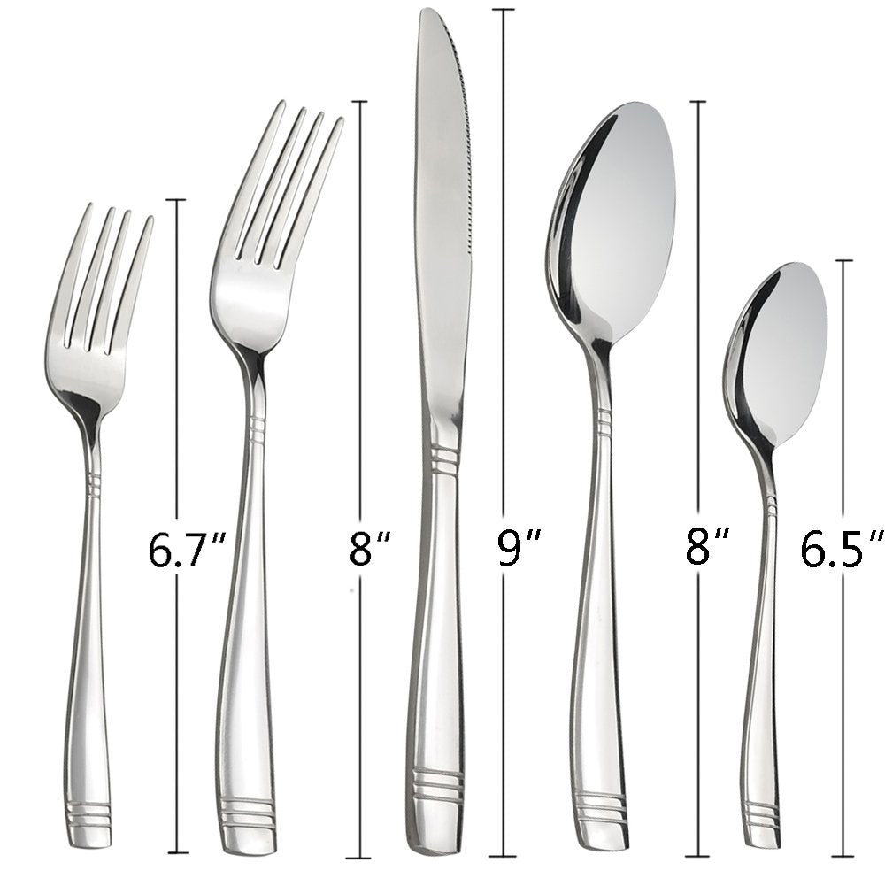80-Piece Flatware Set Stainless Steel, Service for 16