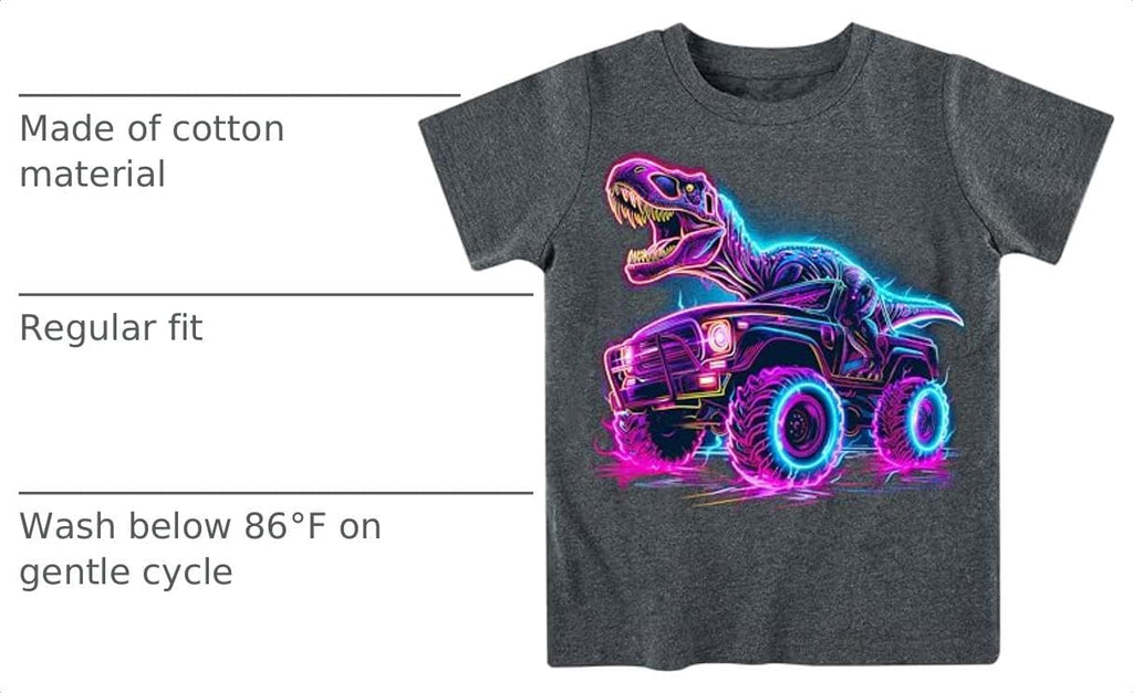 Boys Graphic T-Shirt, Cotton Short Sleeve Shirt for Kid