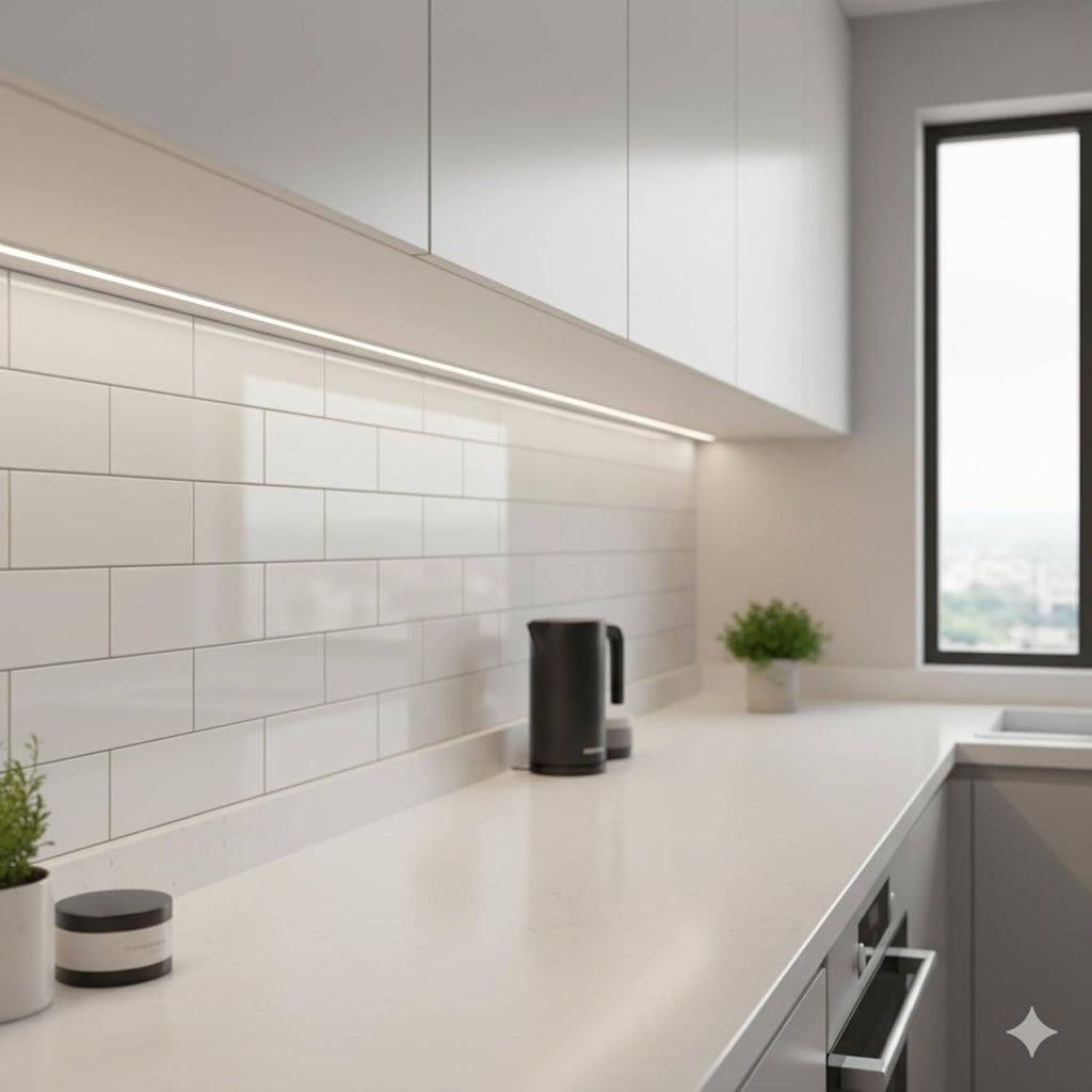 3x6 Glossy White Ceramic Subway Tile - Box of 10 Shiny Wall Backsplash, Bathroom, Shower, Accent Walls - Easy to