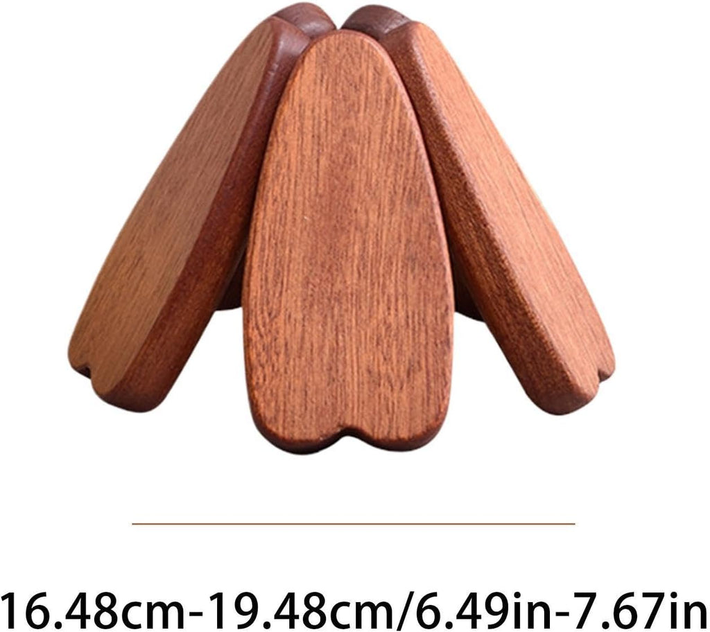 Wooden Trivets for Hot Dishes, Wooden Tree Trivet Set