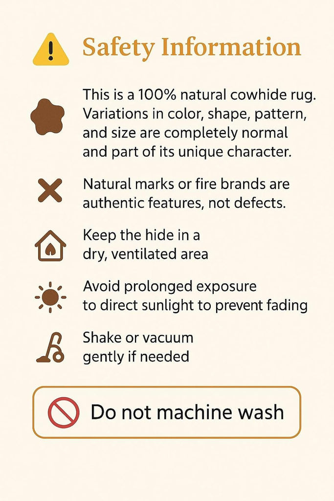 Rug 6x6 Brindle Dark Natural Leather