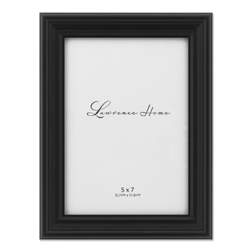 Black 5x7 Classic Detailed Picture Frame