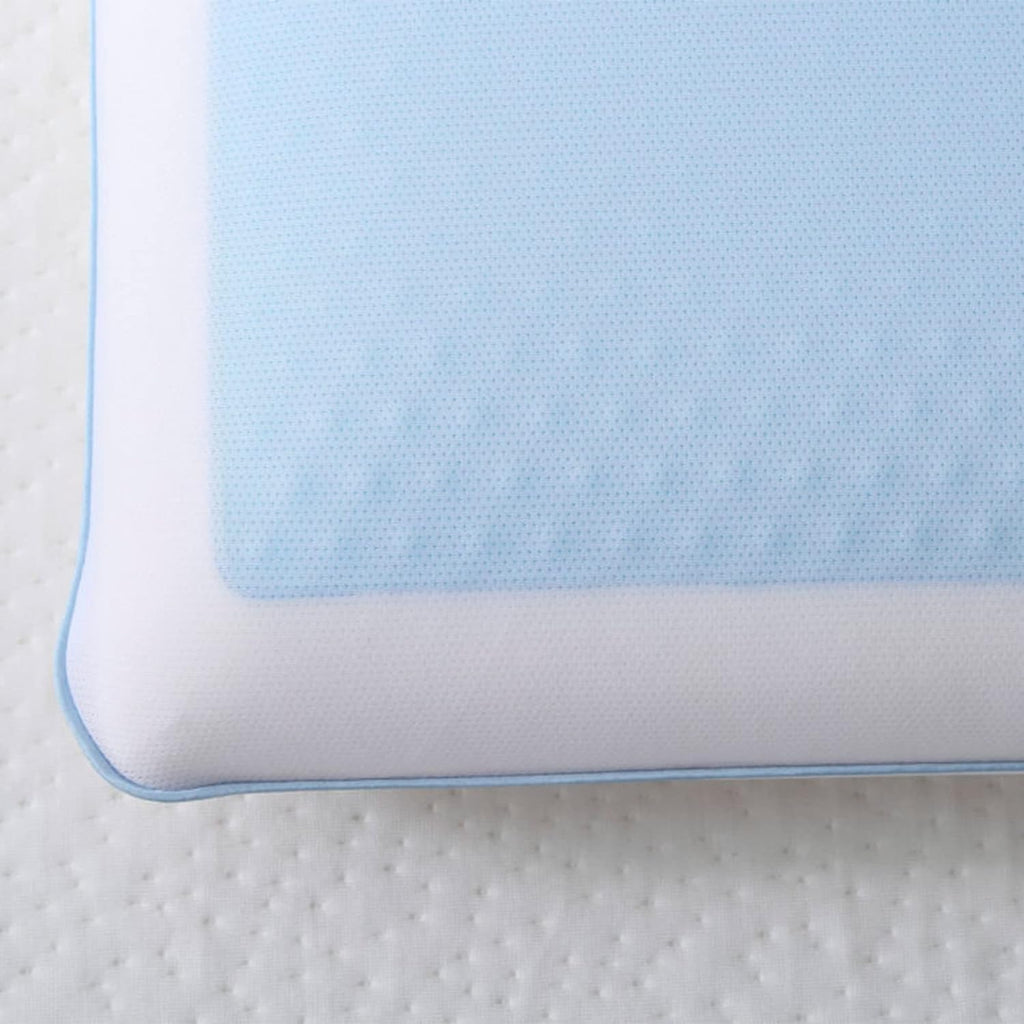Cooling Pillow for Sleeping, Standard Size Cooling Memory Foam Pillow for Hot Sleepers, Reversible Ergonomic Design
