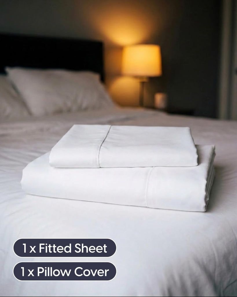 Split King Bed Sheets - 4 Piece - NO Flat Sheet Included - Split King Sheet Set - Soft, Comfy & Cooling - Easy Care
