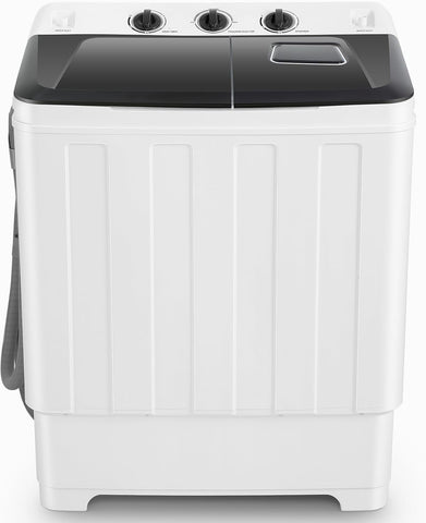 Portable Washing Machine 30Lbs Capacity Washer and Dryer Combo 2 In 1 Compact Twin Tub Laundry Washer (19Lbs) &