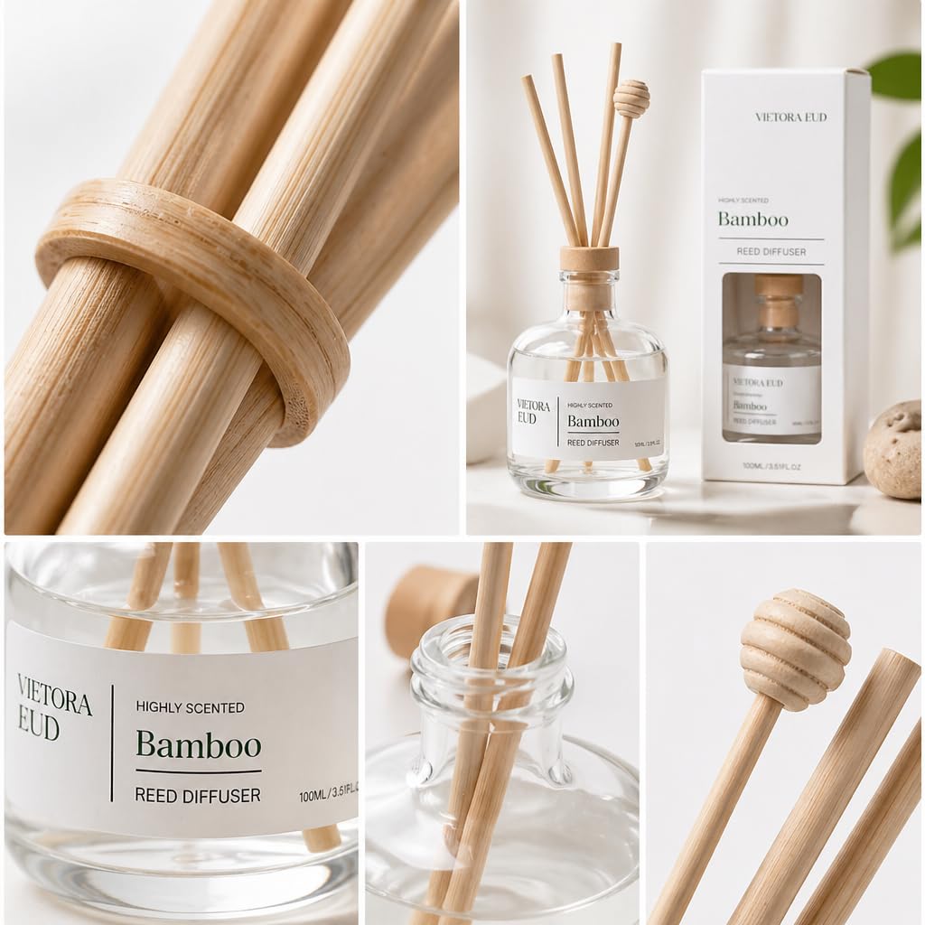 Bamboo Reed Diffuser, 3.5 Fl Oz