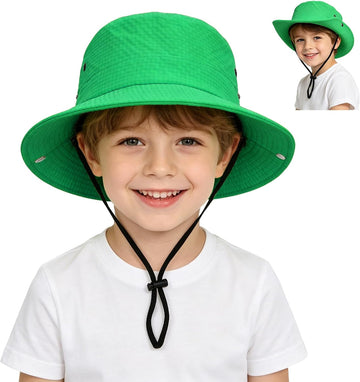 Outdoor Kids Sun Hat UPF 50+ Sun Protection Foldable Bucket Hat Breathable Summer Beach Fishing Safari Hat for Boys