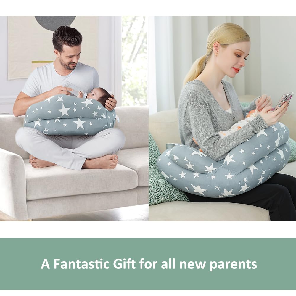 Nursing Pillow for Breastfeeding, Adjustable Nursing Pillow Breast Feeding Pillow Bottle Feeding, Breastfeeding