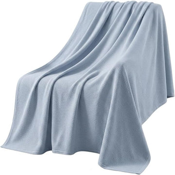 Breathable Bamboo Rayon Summer Blanket, Ultra Soft Cooling Bed Cover for Hot Sleepers, Lightweight Plush Bedding for