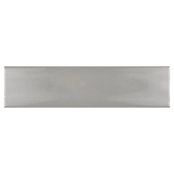 3x12 Gray Polished Ceramic Subway Tile, Fully Ribbed Textured Surface Backsplash Wall Tiles for Modern Kitchen