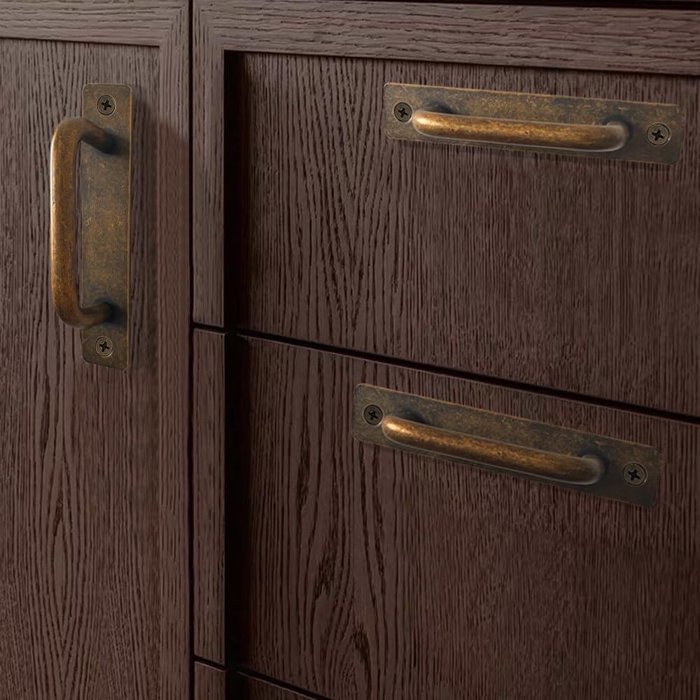 30 Pack 4 1/4 Inch 108 mm Copper Cabinet Handles Aluminum Cabinet Pulls Drawer Pulls