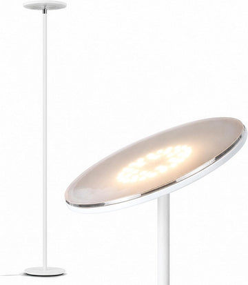 Sky LED Floor lamp, Torchiere Super Bright Floor Lamp Decor & Office - Dimmable, Tall Standing Lamp with Warm Light