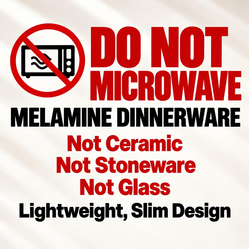 TP 12-Piece Melamine Dinnerware Sets, Square, Service for 4, White