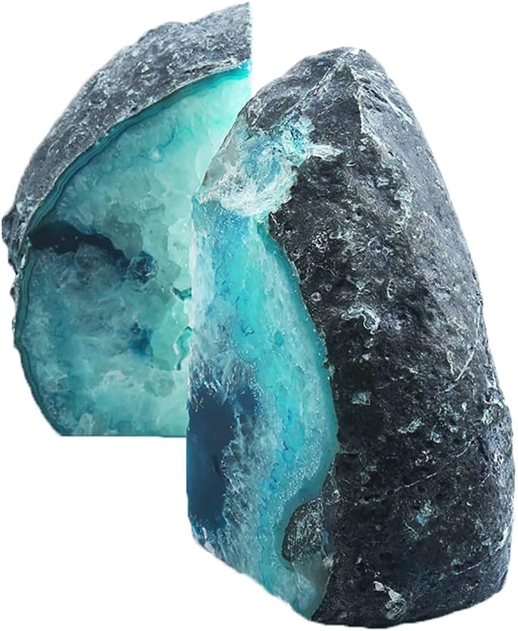 Decorative Stone Bookend Heavy Duty Book Ends Home Office Decor