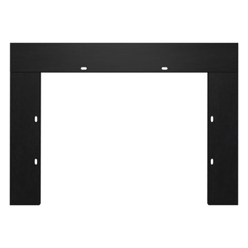 Electric Fireplace Trim Kit for 36" W 21" H Fireplace Electric Inserts, Metal Construction Plates, Black-B09VYBWSQD