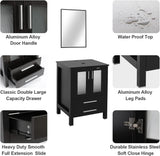 72" Modern Bathroom Vanity Sink Combo Black W/Small Side Cabinets White Curved Ceramic Vessel Sink & Water Save Faucet & Pop Up Drain A133-B0CPLKKZD4