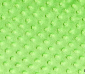 Minky Fabric Dimple Dot Fur Lime / 60" Wide/Sold by the Yard