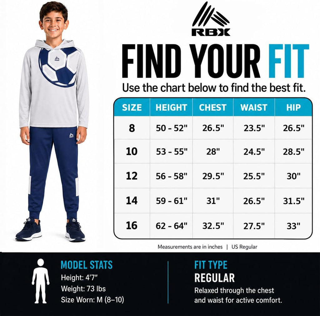Boys Jogger Set 2 Piece Athletic Pullover Hoodie & Tricot Jogger Pants