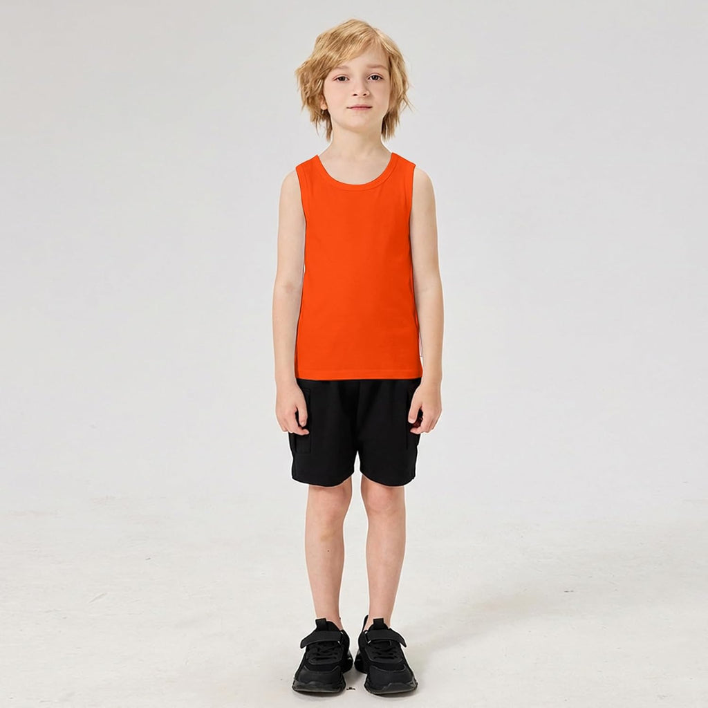 Pack Boys Tank Tops Cotton Kids Sleeveless Tops Boys Undershirts