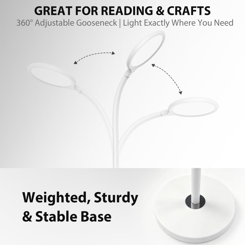 LED Standing Floor Lamp 15000 Lux Dimmable with Remote
