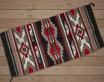 Navajo Style Southwestern Handwoven Wool Area Rug, Throw Rug for Rustic Southwest Cabin and Western Home Decor 20x40