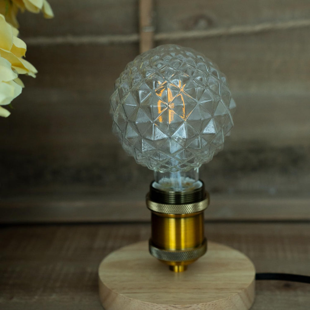 G30 Edison LED Bulb,4W 2500K Warm White 400lm E26 Hard Glass Non‐Dimmable Vintage Decorative Light Bulb